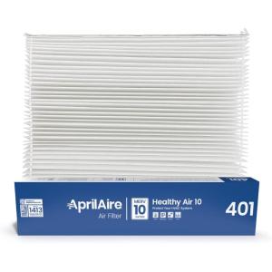 AprilAire 401 Replacement Furnace Filter for AprilAire 2400, Space-Gard 2400 Whole-House Air Purifiers – MERV 10, 16x25x6 Air Filter (Pack of 10)(Air Filter)