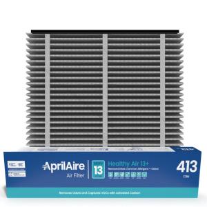 AprilAire 413CBN Replacement Filter for AprilAire Whole House Air Purifiers – MERV 13 with Carbon, Healthy Home Allergy + Odor Reduction, 16x25x4 Air Filter (Pack of 1)(1)