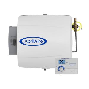 AprilAire 500 12-gal. Whole-House Small Bypass Evaporative Humidifier with Automatic Digital Control for up to 3,600 sq. ft. + AprilAire Model 5844 Humidifier Installation Kit(Humidifier)