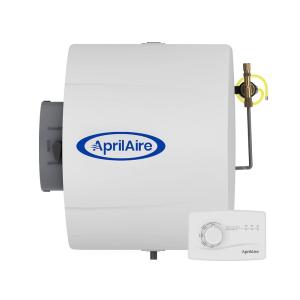 AprilAire 600M Whole-House Humidifier, Manual High Output Furnace Humidifier, Large Capacity Whole-House Humidifier for Homes up to 5,000 Sq. Ft., White(Humidifier)