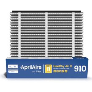 AprilAire 910 Replacement Filter for AprilAire Whole House Air Purifiers – MERV 11, Clean Air & Dust, 25x20x4 Air Filter (Pack of 1)(Healthy Air 11)