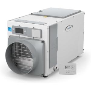 AprilAire E080 Whole House Dehumidifier for Basement & Crawl Space – 80-Pint High-Capacity Commercial Dehumidifier for Homes Up to 4,400 Sq. Ft. with Pump, Drain Hose, & Hanging Kit for DIY Install(Dehumidifier w/Wall Control)