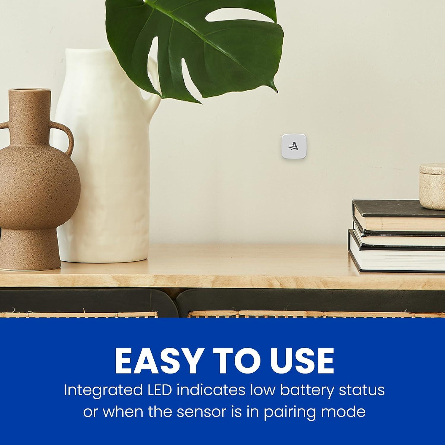 image:imageAprilAire Z10IDT Wireless Indoor Temperature and Humidity Sensor Compatible with S86WMUPR WiFi Programmable Thermostat Gray Pack of 1
