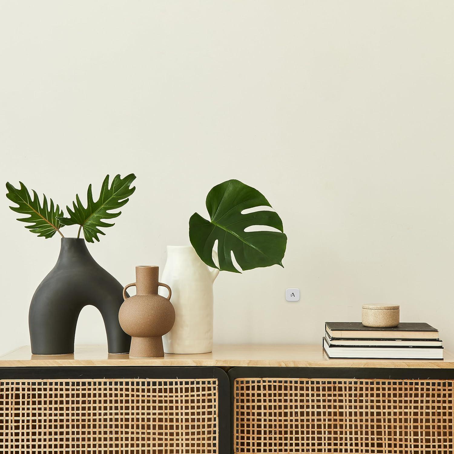 image:imageAprilAire Z10IDT Wireless Indoor Temperature and Humidity Sensor Compatible with S86WMUPR WiFi Programmable Thermostat Gray Pack of 1