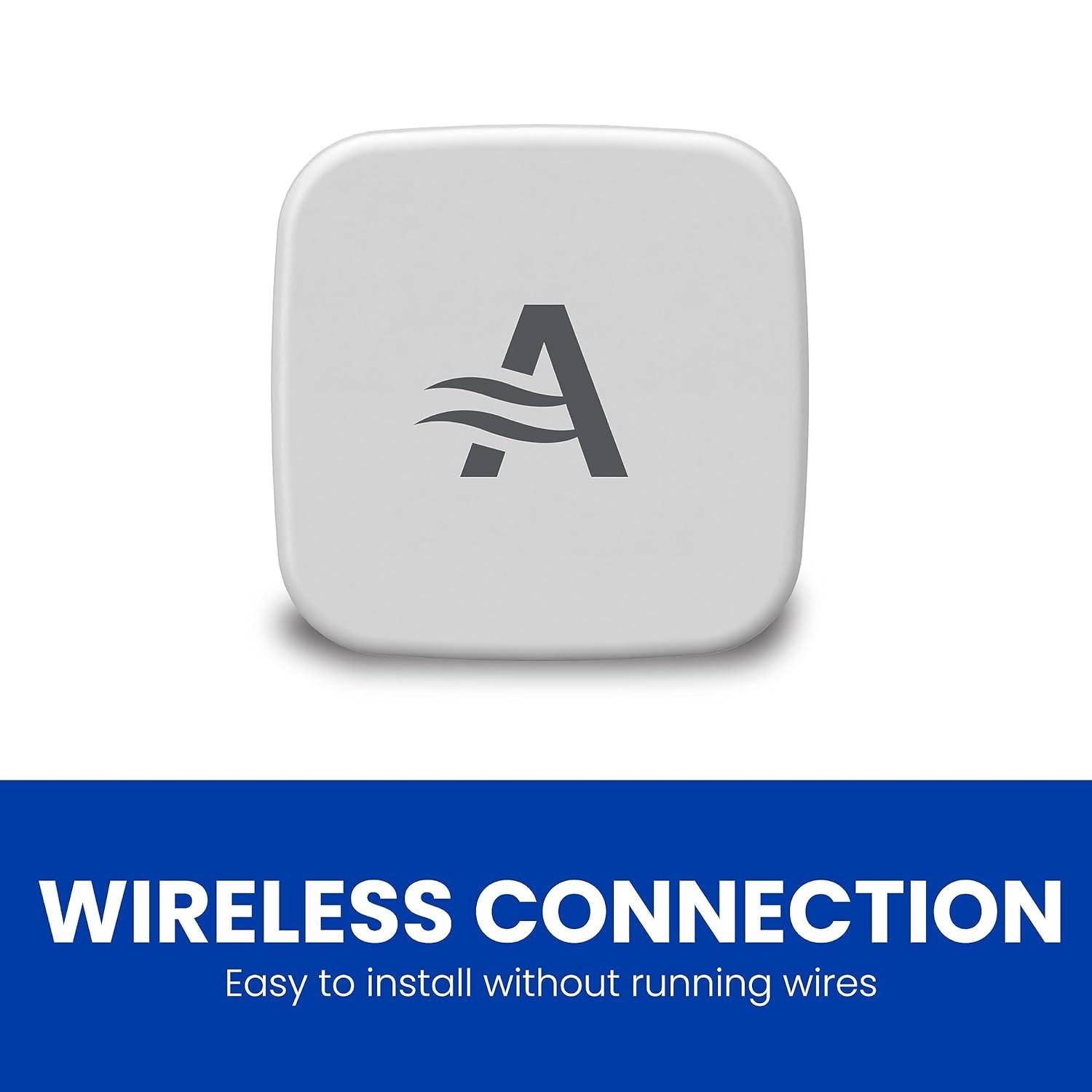 image:imageAprilAire Z10IDT Wireless Indoor Temperature and Humidity Sensor Compatible with S86WMUPR WiFi Programmable Thermostat Gray Pack of 1